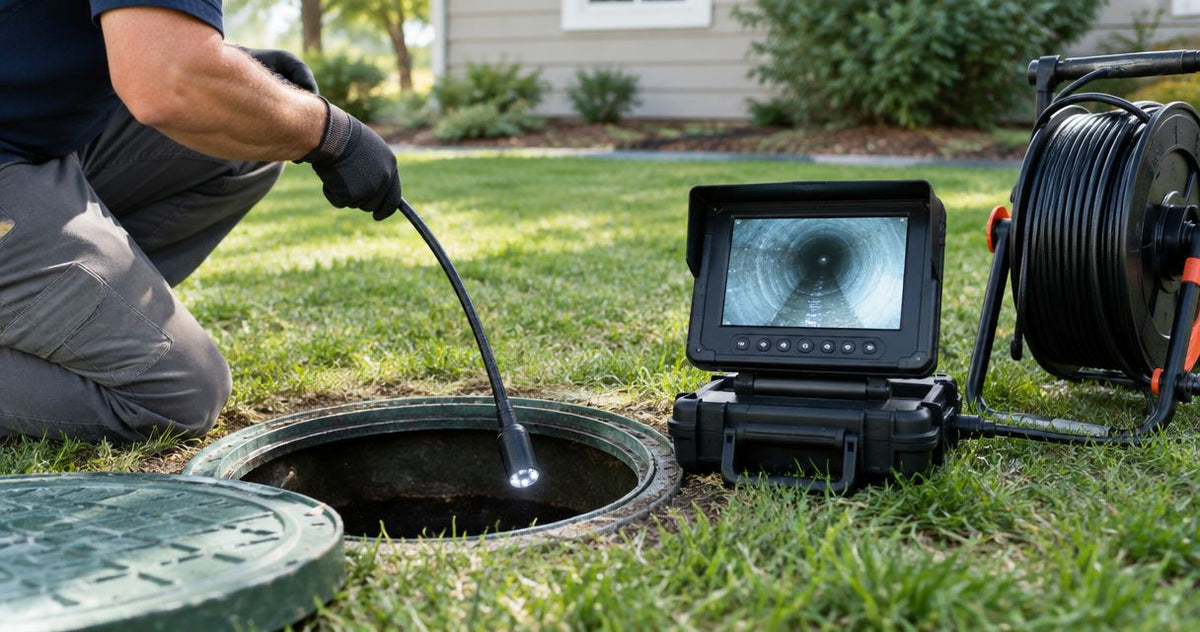 Septic inspection cameras compared by access and reach