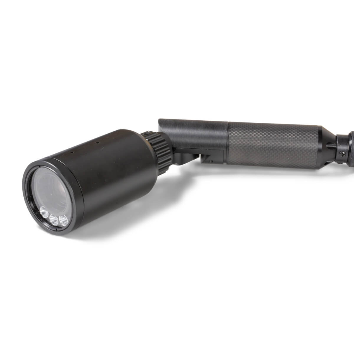 Inspection Pole Camera Head with a Motorized Tip Articulation