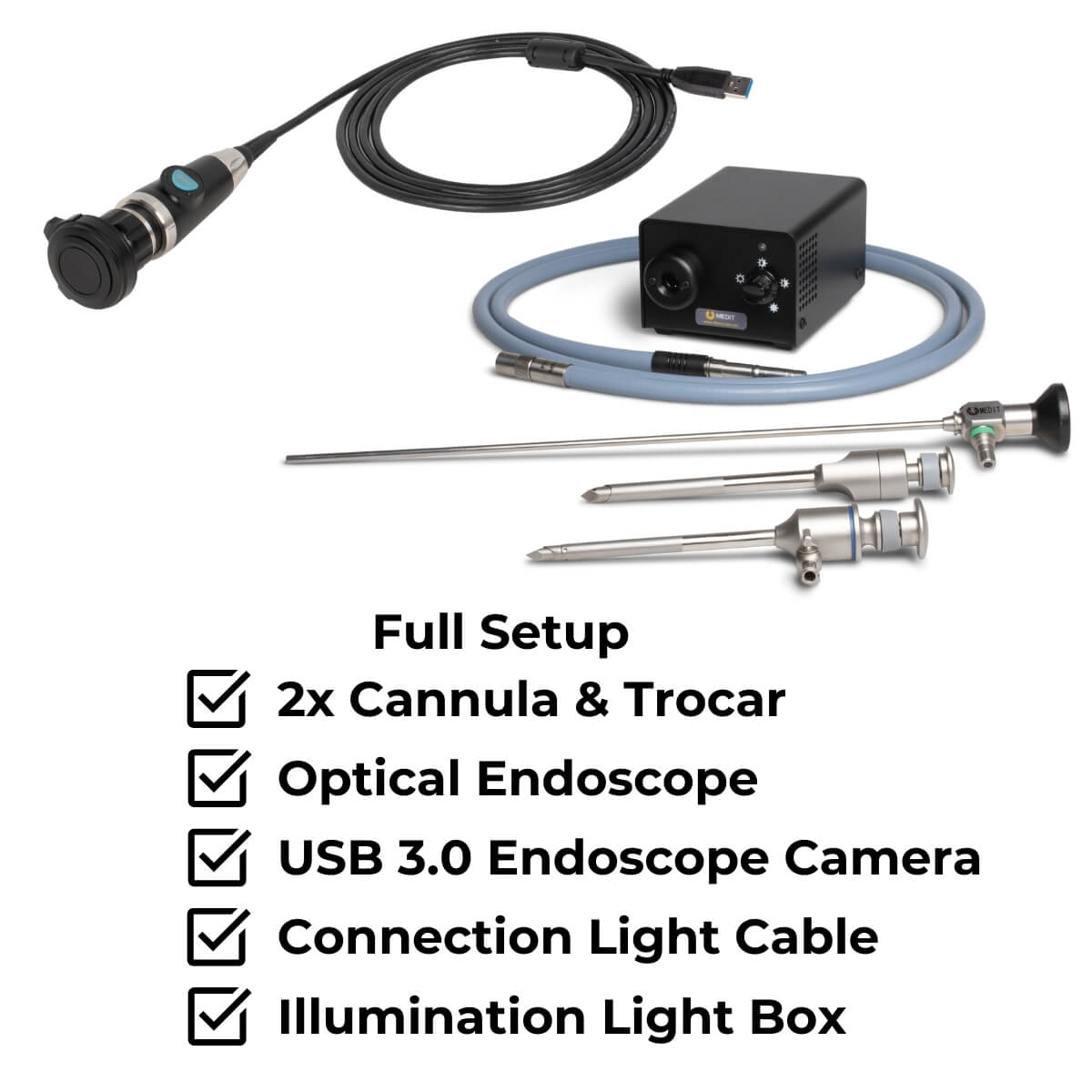 Sheep Insemination Set with Camera and Light Source