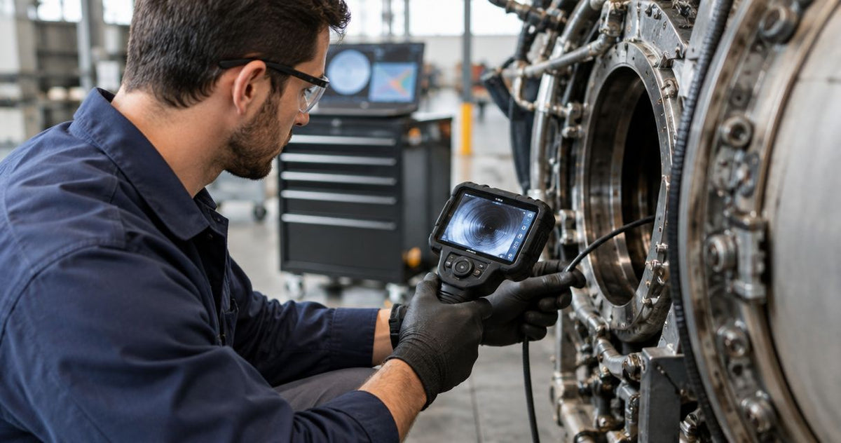Is renting a borescope worth it for a single industrial job?