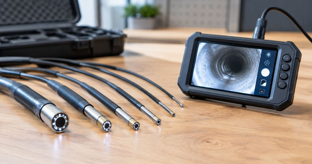 Inspection cameras ranked by probe diameter for tight access
