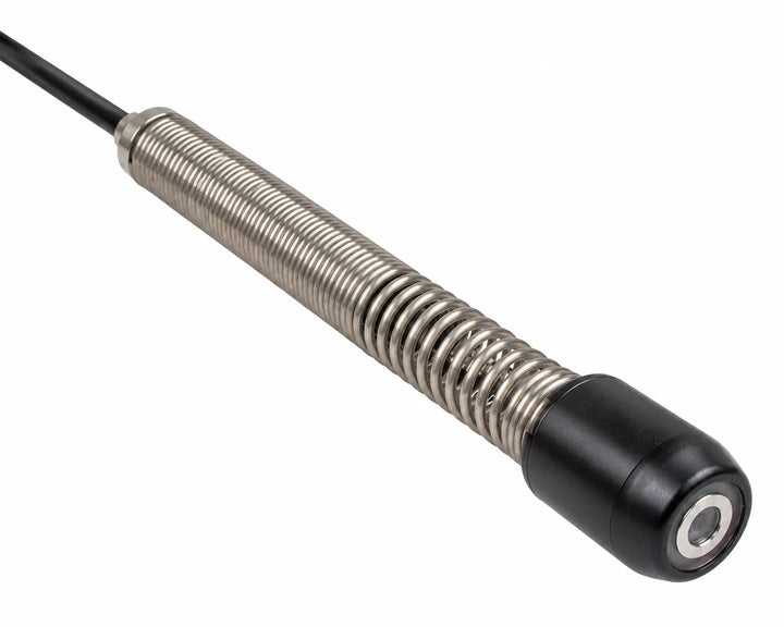 HATHORN H7 camera head with steel spring neck connecting to the push cable.