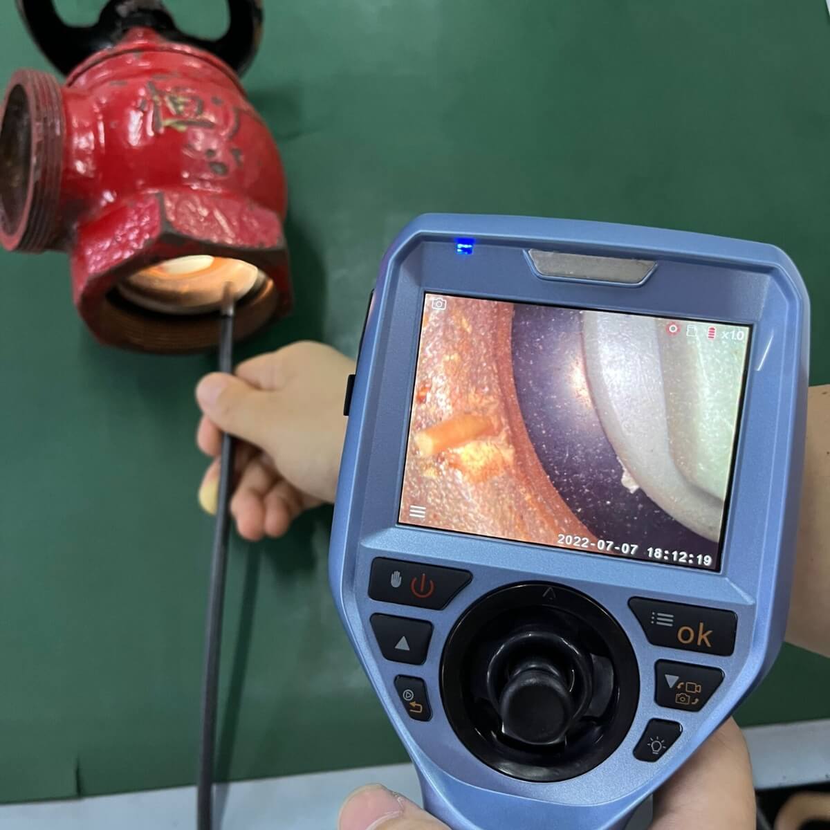 Inspection with Articulating Borescope Camera