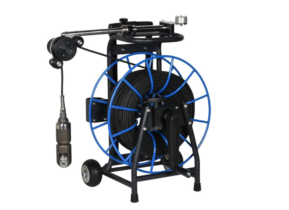 Chimney Inspection Reel With Pan and Tilt Camera Head