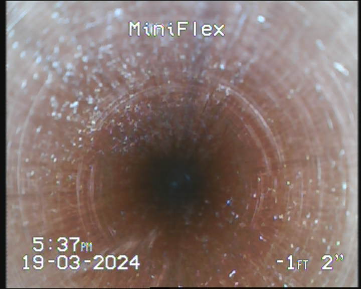 Metal Pipe Inspection Footage