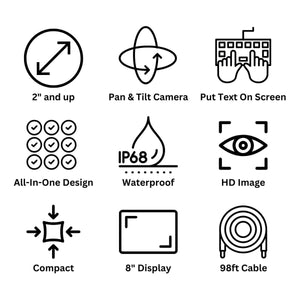 Features of the iSnake Drain Pan and Tilt Camera